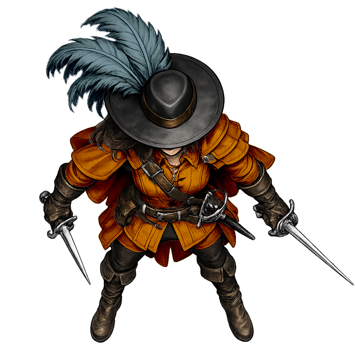 Human Duelist F1 Orange