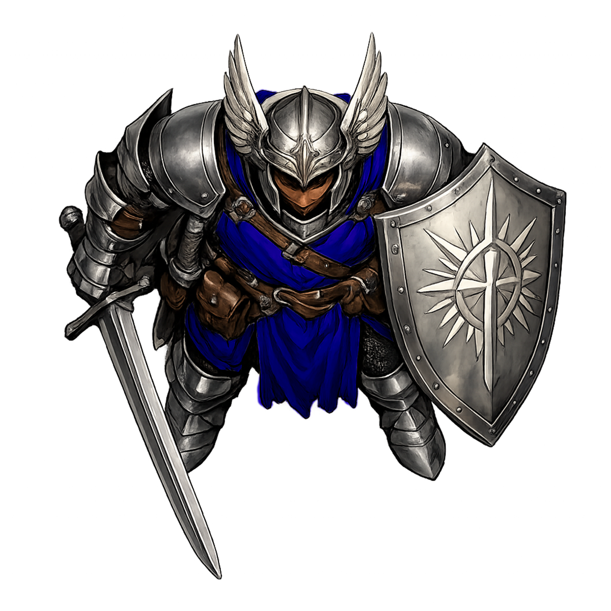 Human Paladin M2a Blue