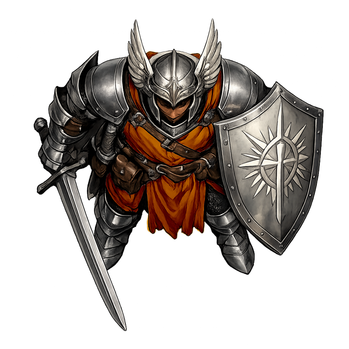 Human Paladin M2a Orange