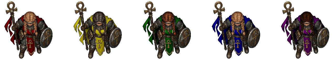 Examples of dwarf token variations